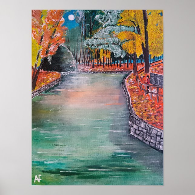 Póster Pintura del Parque de San Vicente por Alfred Fox (Frente)