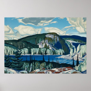 Póster Pintura del parque provincial de Algonquin por AJ 