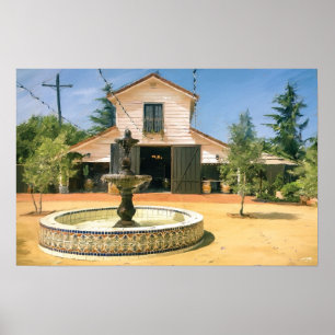 Póster Pintura del rancho de la cala de Apple