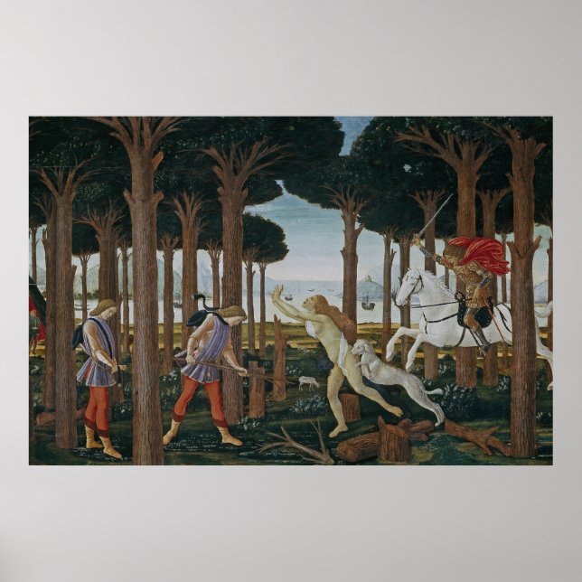 Póster Pintura del Renacimiento Botticelli (Frente)