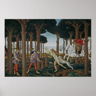 Póster Pintura del renacimiento de Botticelli