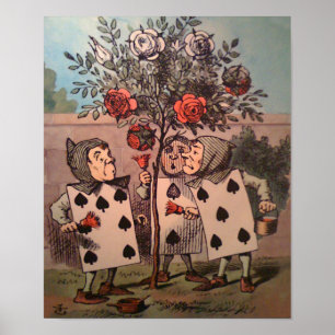 Póster Pintura del rojo 3 de los rosas