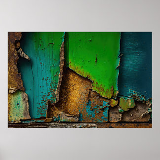 Póster Pintura descascarilladora, rústica, antigua,