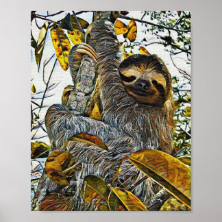 Póster Pintura digital en eslogan