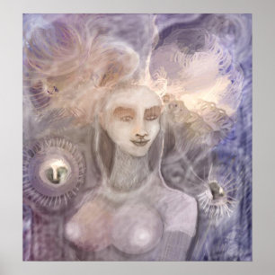 Póster Pintura digital realizada en Photoshop con tableta