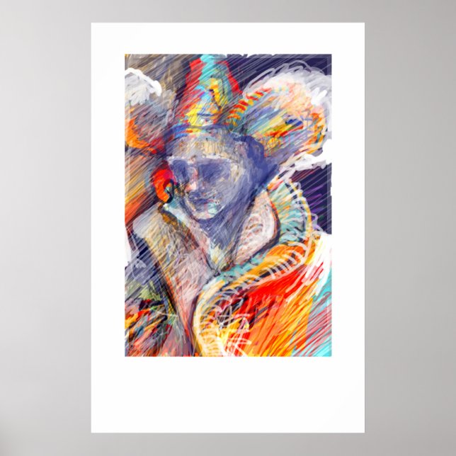 Póster Pintura digital realizada en Photoshop con tableta (Frente)