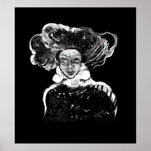 Póster Pintura digital realizada en Photoshop con tableta