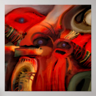 Póster Pintura digital realizada en Photoshop con tableta