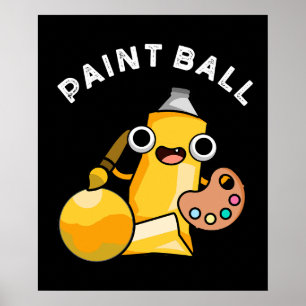 Póster Pintura divertida pintura Pun Dark BG