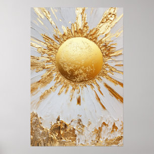 Póster Pintura dorada