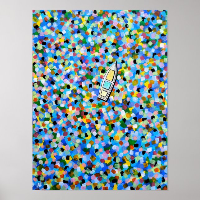 Póster Pintura 'Drifting through Dreams' de Alfred Fox (Frente)