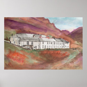 Póster Pintura en Acuarela de Boscastle Cornualles – Ingl