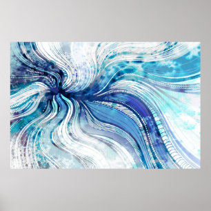 Póster Pintura en el poster de la textura de la