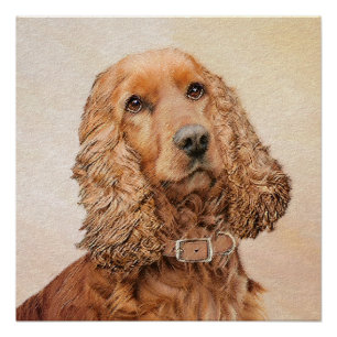 Póster Pintura española de Cocker - Arte original del per