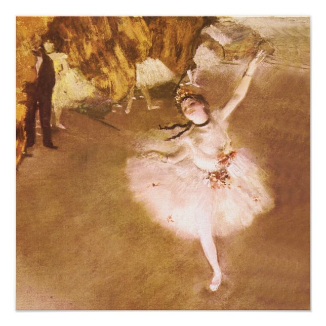 Póster Pintura estelar de bailarina de ballet Degas (Anverso)
