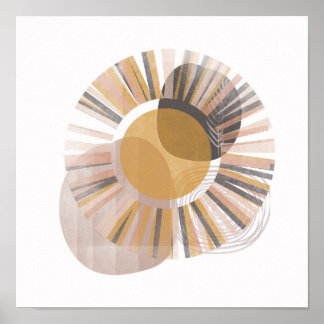 Póster Pintura estética bohemia acuática,