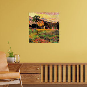 Póster Pintura famosa de Paul Gauguin, ven aquí,