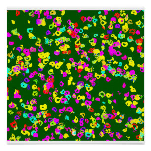 Póster Pintura floral brillante