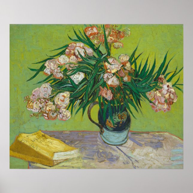 Póster Pintura floral Van Gogh Oleanders (Frente)