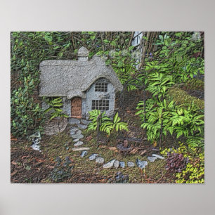 Póster Pintura fotográfica de carbón de carbón vegetal en