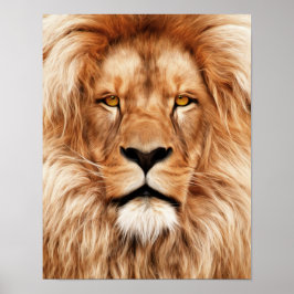 Póster Pintura fotográfica de León El Rey