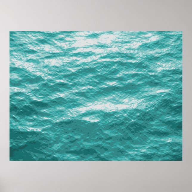 Póster pintura fotográfica de Ocean Surface (Frente)