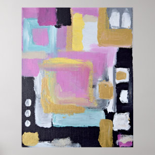 Póster Pintura fotográfica multicolor