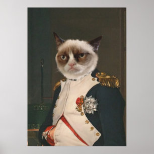Póster Pintura Grumpy Cat Classic