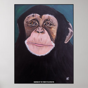 Póster Pintura Guardián del Bosque por Alfred Fox