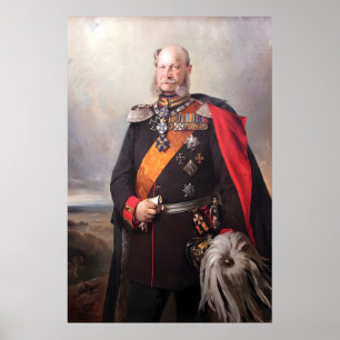 Póster Pintura imperial alemana Guillermo I emperador ale
