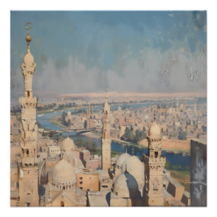 Póster Pintura impresionista de