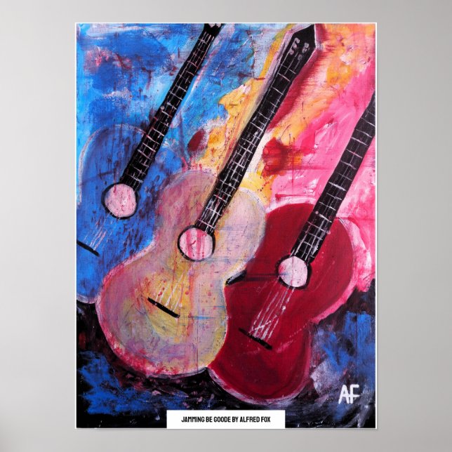 Póster Pintura Jamming be Goode de Alfred Fox (Frente)