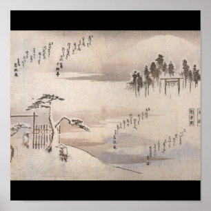 Póster Pintura japonesa antigua circa 1800's