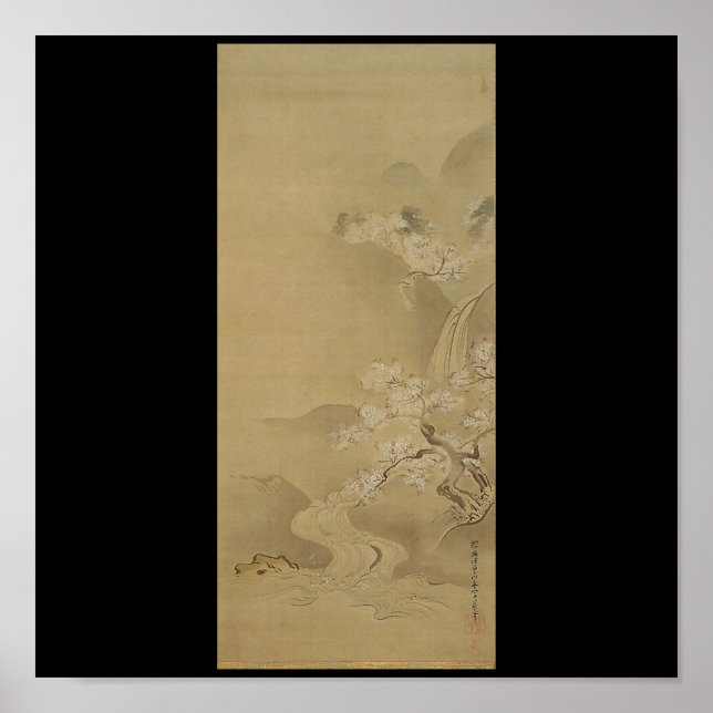Póster Pintura japonesa c. 1672 (Frente)