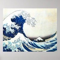 Pintura japonesa "La gran ola" de Hokusai