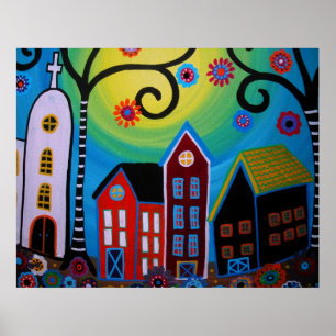 PÓSTER PINTURA MEXICANA DE LA CIUDAD