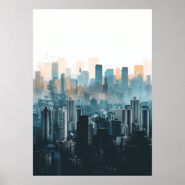 Póster Pintura minimalista de Urbanscape (Frente)
