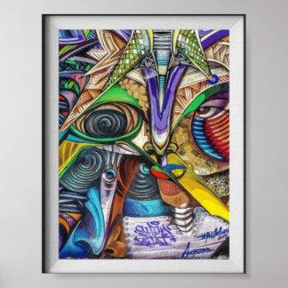 Póster Pintura mural.