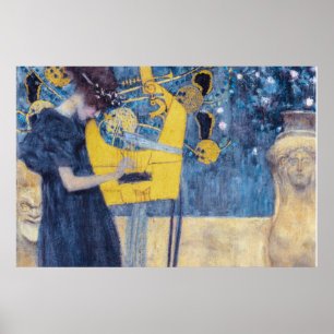Póster Pintura "Música I" Art Nouveau de Gustav Klimt