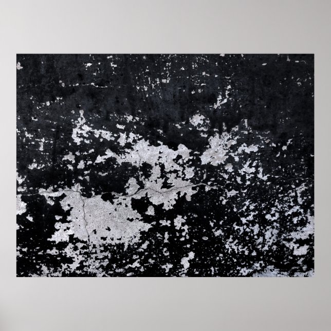Póster Pintura negra hecha a pedazos (Frente)