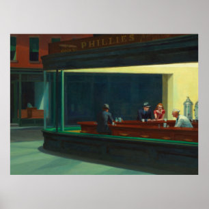 Póster Pintura Nighthawks de Edward Hopper