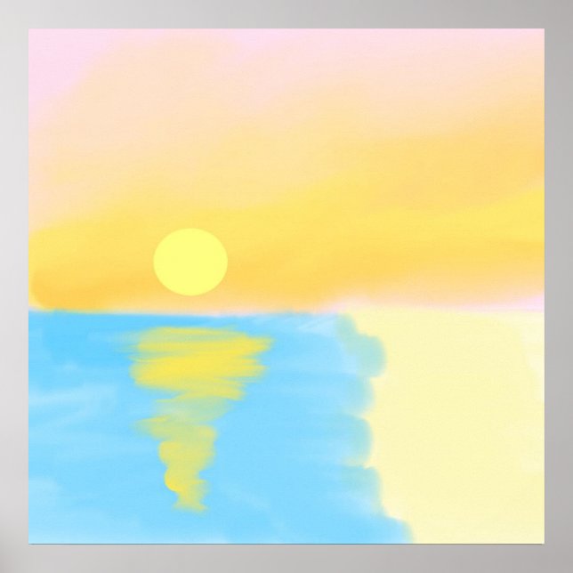 Póster pintura paisajística (Frente)