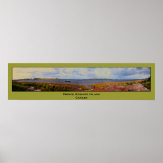 Póster Pintura panorama de la isla del Príncipe Eduardo,