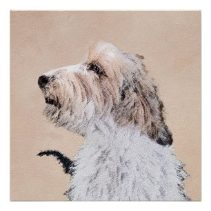 Póster Pintura Petit Basset Griffon Vendéen - Arte de per