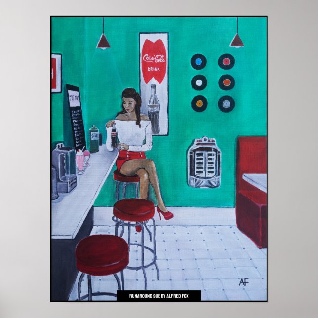 Póster Pintura Runaround Sue de Alfred Fox (Frente)