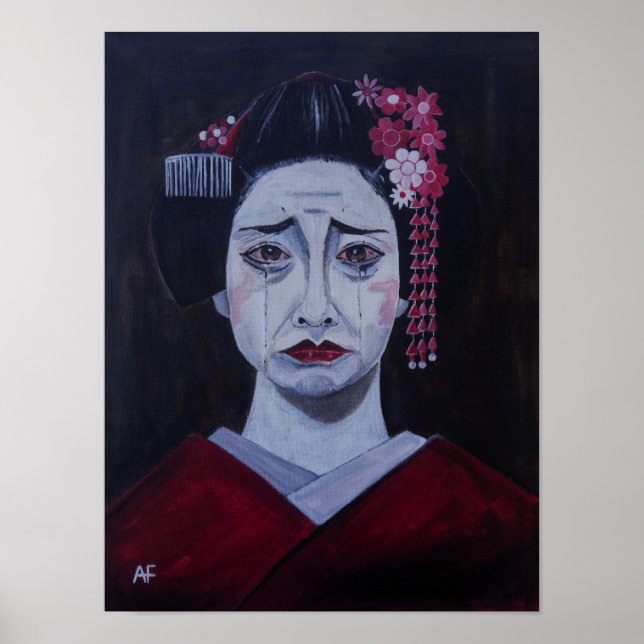 Póster Pintura Tristemente Hermosa de Alfred Fox (Frente)