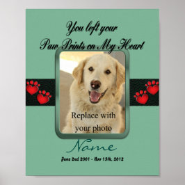 Póster Pinturas en mi corazón - verde menta