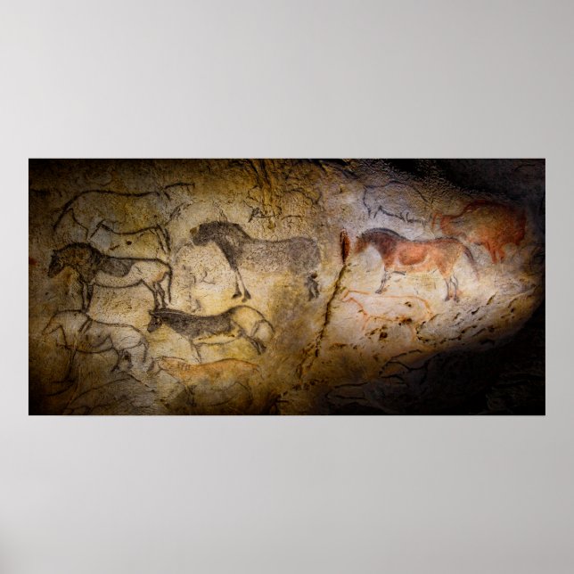 PÓSTER PINTURAS PREHISTÓRICAS DE CUEVAS (Frente)