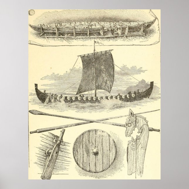 Póster Pinturas y Ilustraciones de Vikings (Frente)
