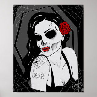 Póster Pinup Muerta